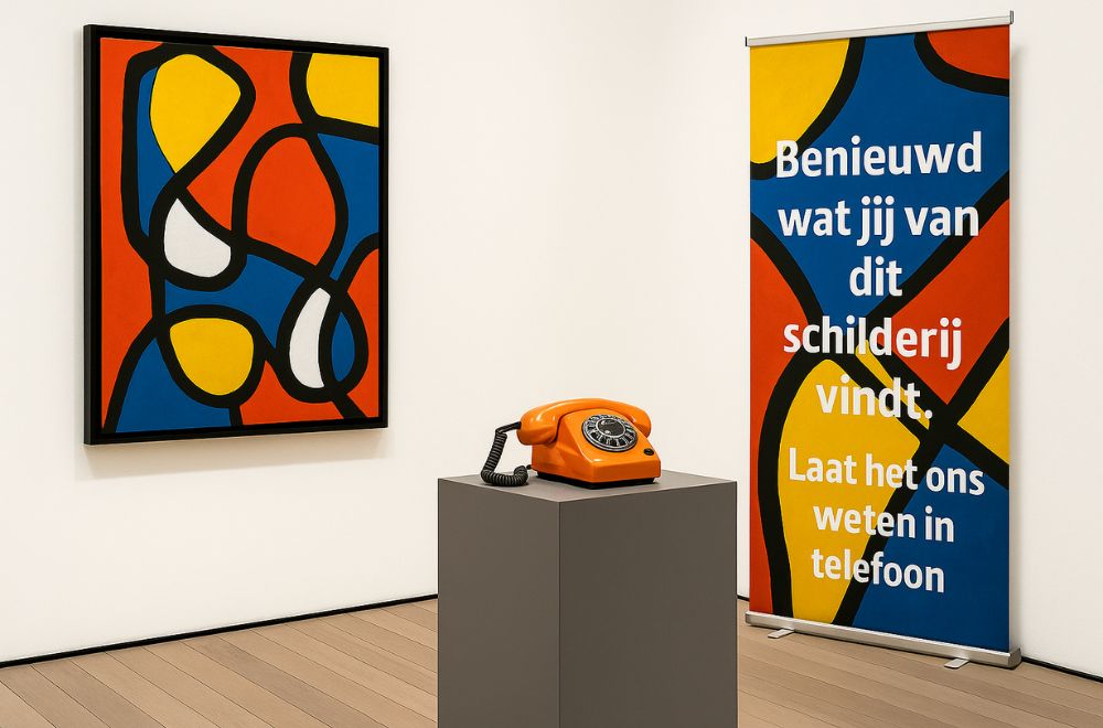 Krijg echte meningen in, bijvoorbeeld een museum.