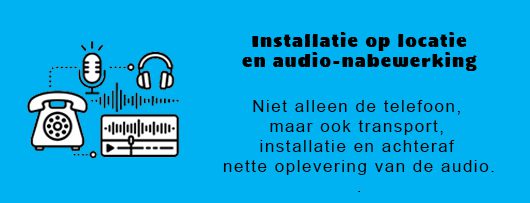 Installatie op locatie.
